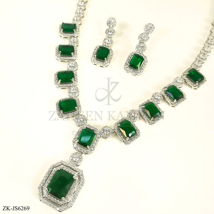 EMERALD SILVER SET