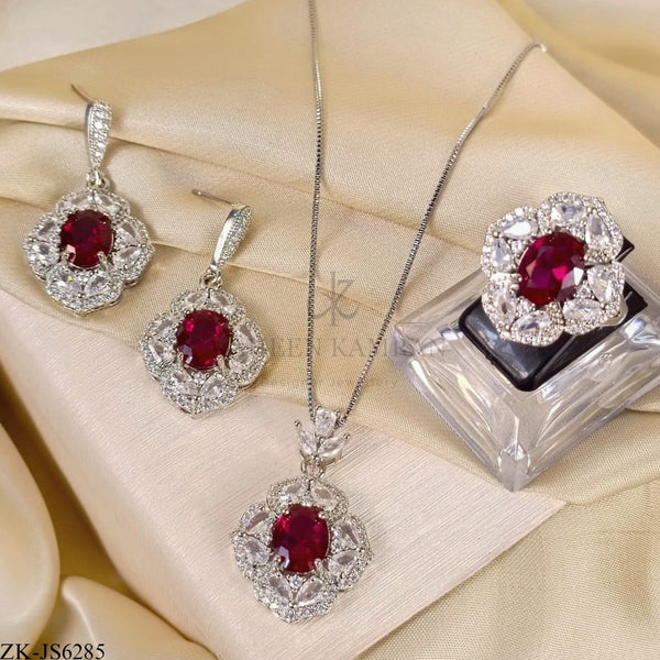 PINK ZIRCONIA SET