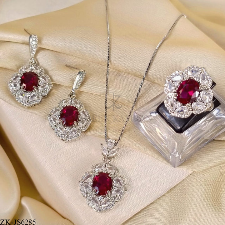 PINK ZIRCONIA SET