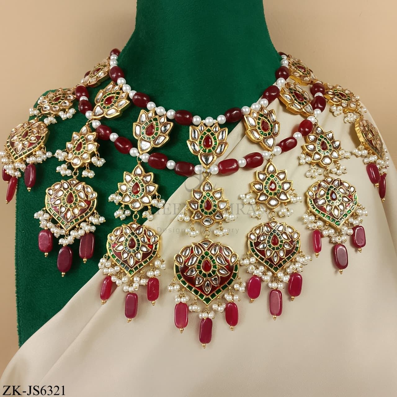 RUBY KUNDAN SET