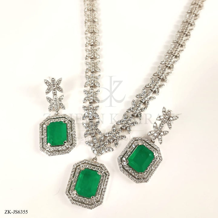 EMERALD MALA SET