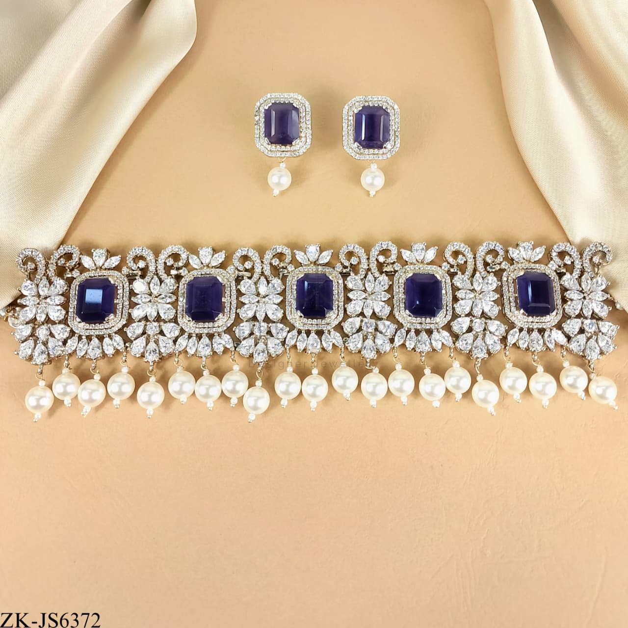SAPPHIRE CHOKER SET