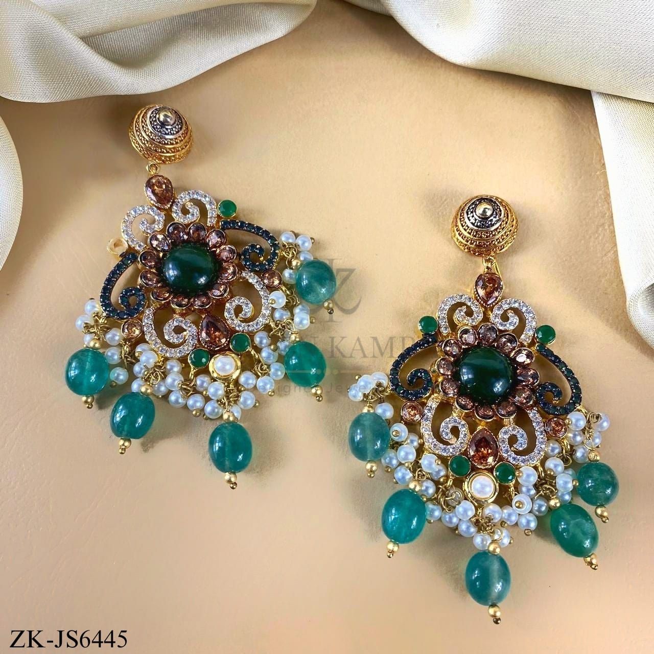 ANTIQUE EMERALD SET
