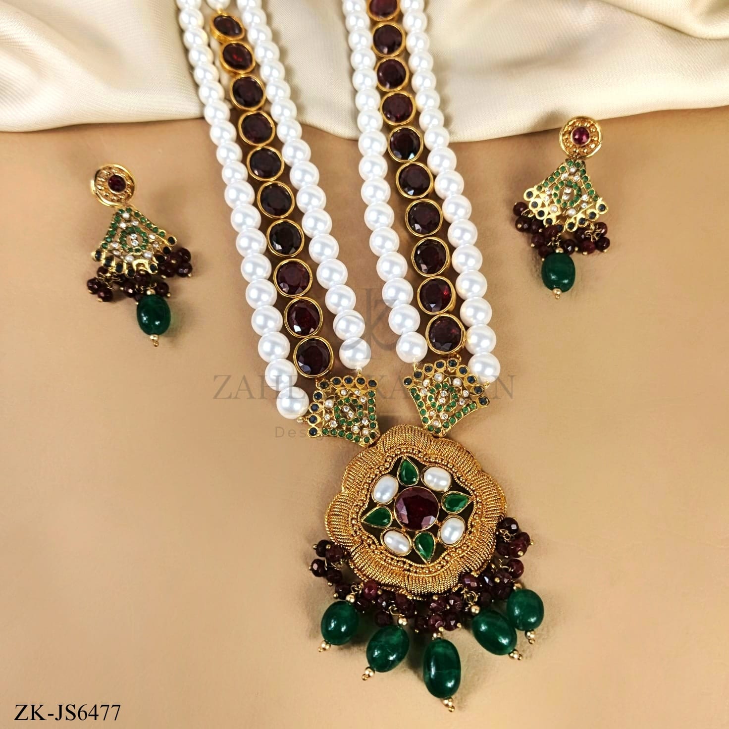 EMERALD GARNET SET