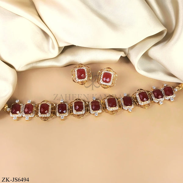 GARNET CHOKER SET