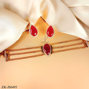 RUBY CHOKER SET