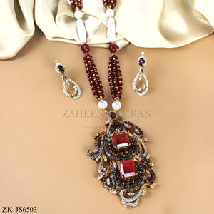 GARNET MALA SET