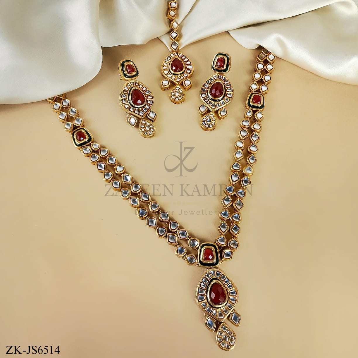 RUBY KUNDAN SET