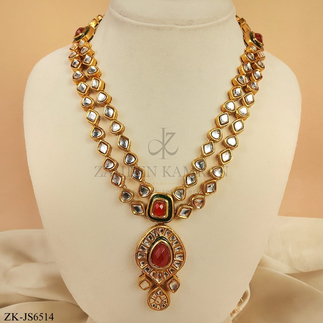 RUBY KUNDAN SET