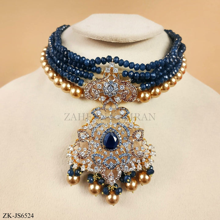 SAPPHIRE CHOKER SET