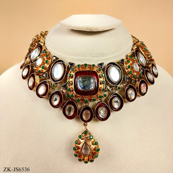 EMERALD KUNDAN SET
