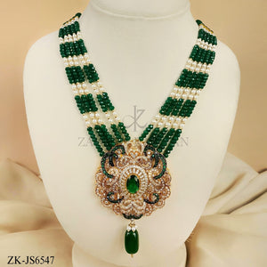EMERALD MALA SET