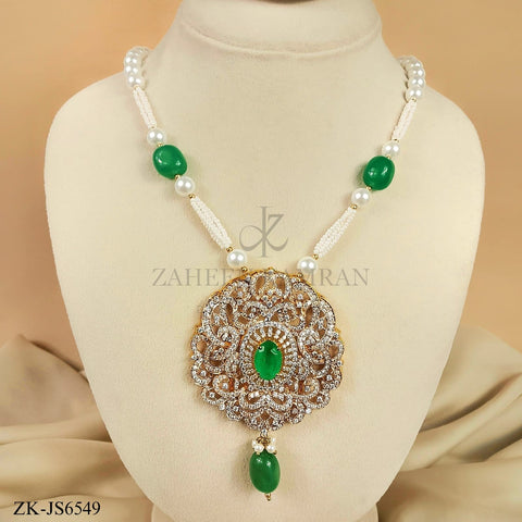 EMERALD MALA SET