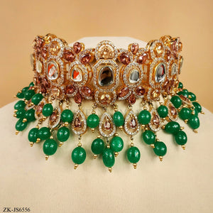 EMERALD KUNDAN SET