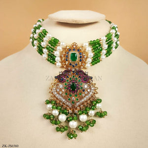 EMERALD CHOKER SET
