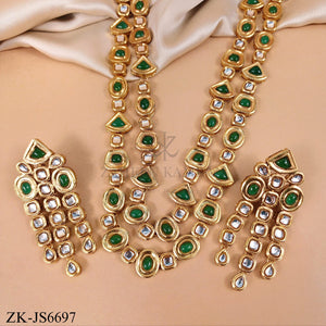 EMERALD KUNDAN SET