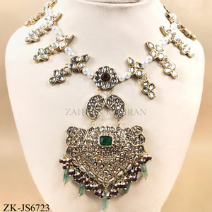 KUNDAN EMERALD SET
