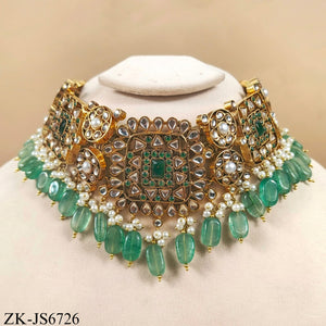 EMERALD KUNDAN SET