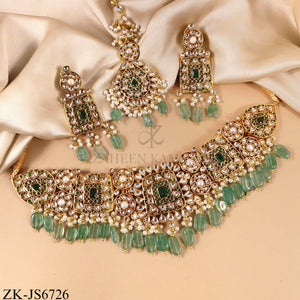 EMERALD KUNDAN SET