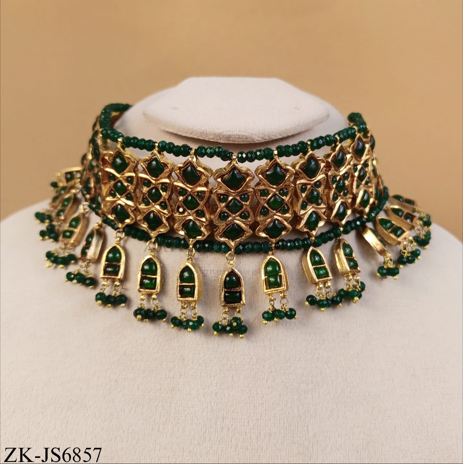 EMERALD MOSAIC CHOKER SET