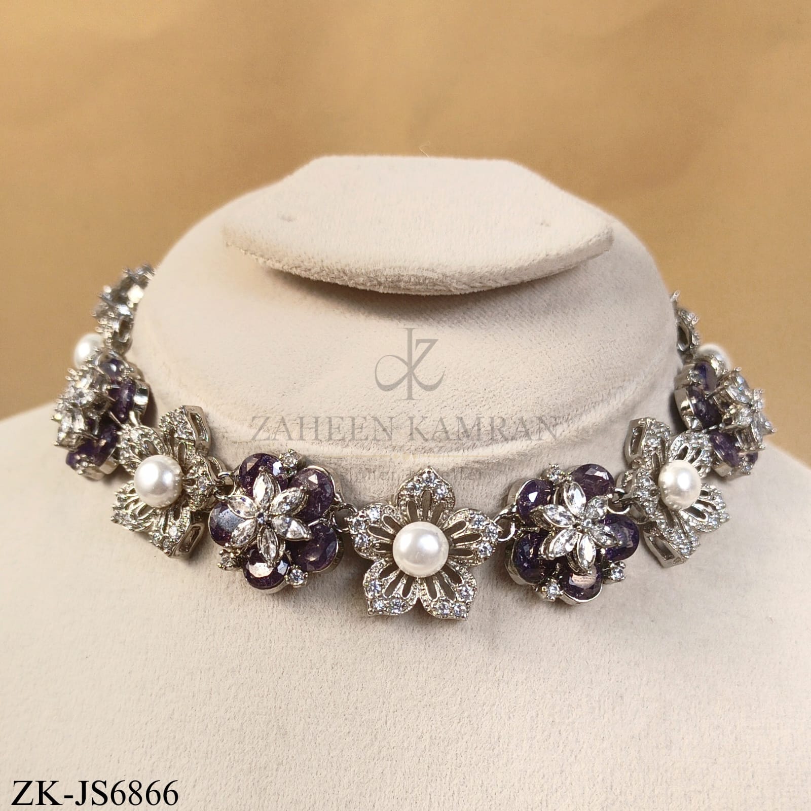 AMETHYST BLOOM VINE CHOKER SET