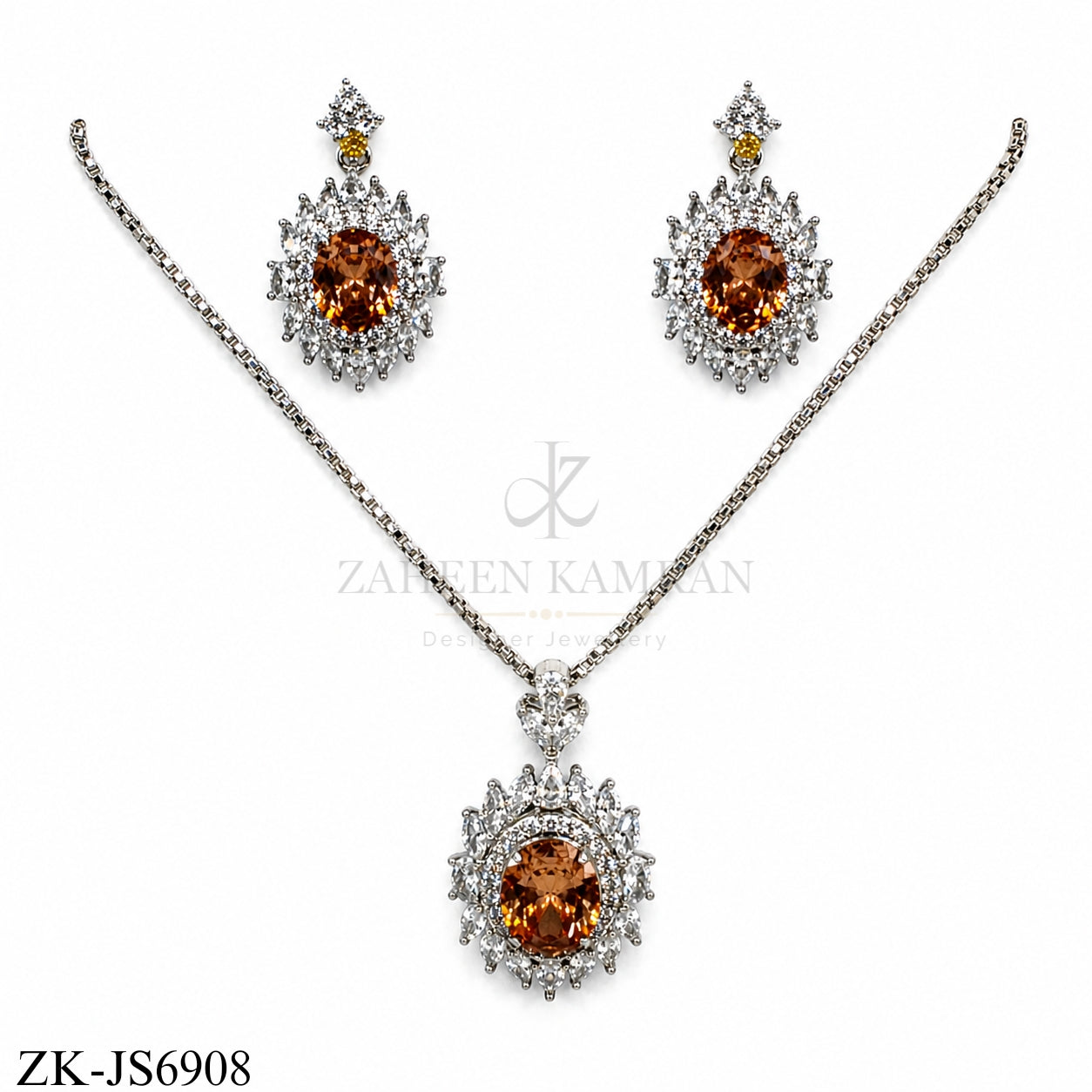 COFFEE SILVER HALO SET