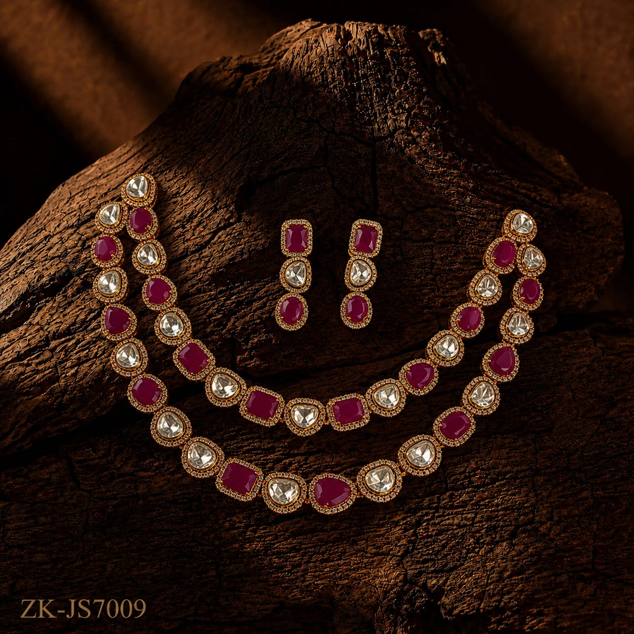 Grand Ruby Polki Set