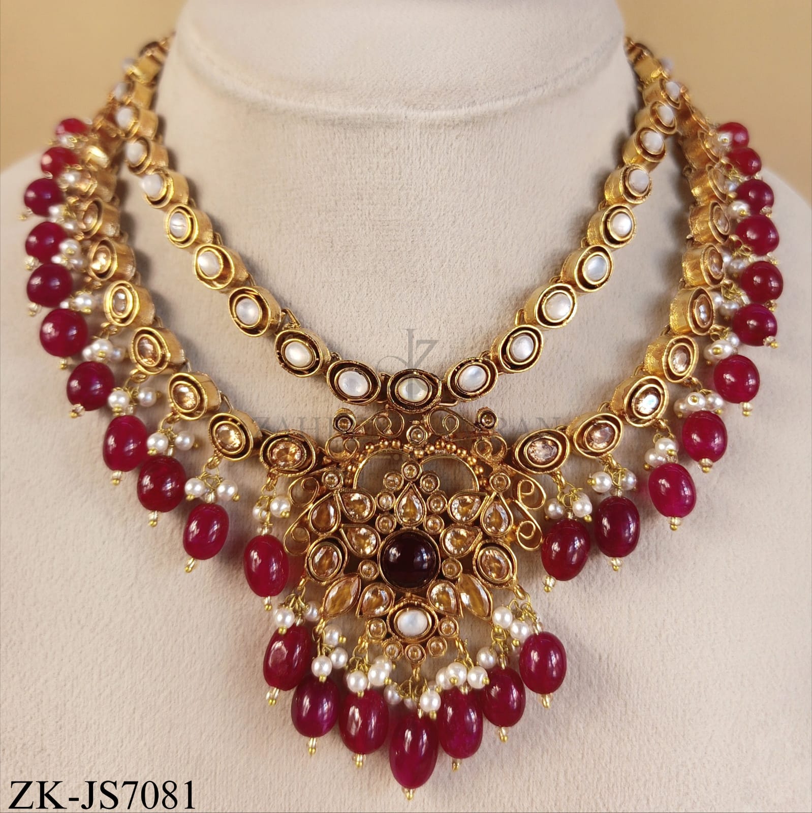 RUBY POLKI SET