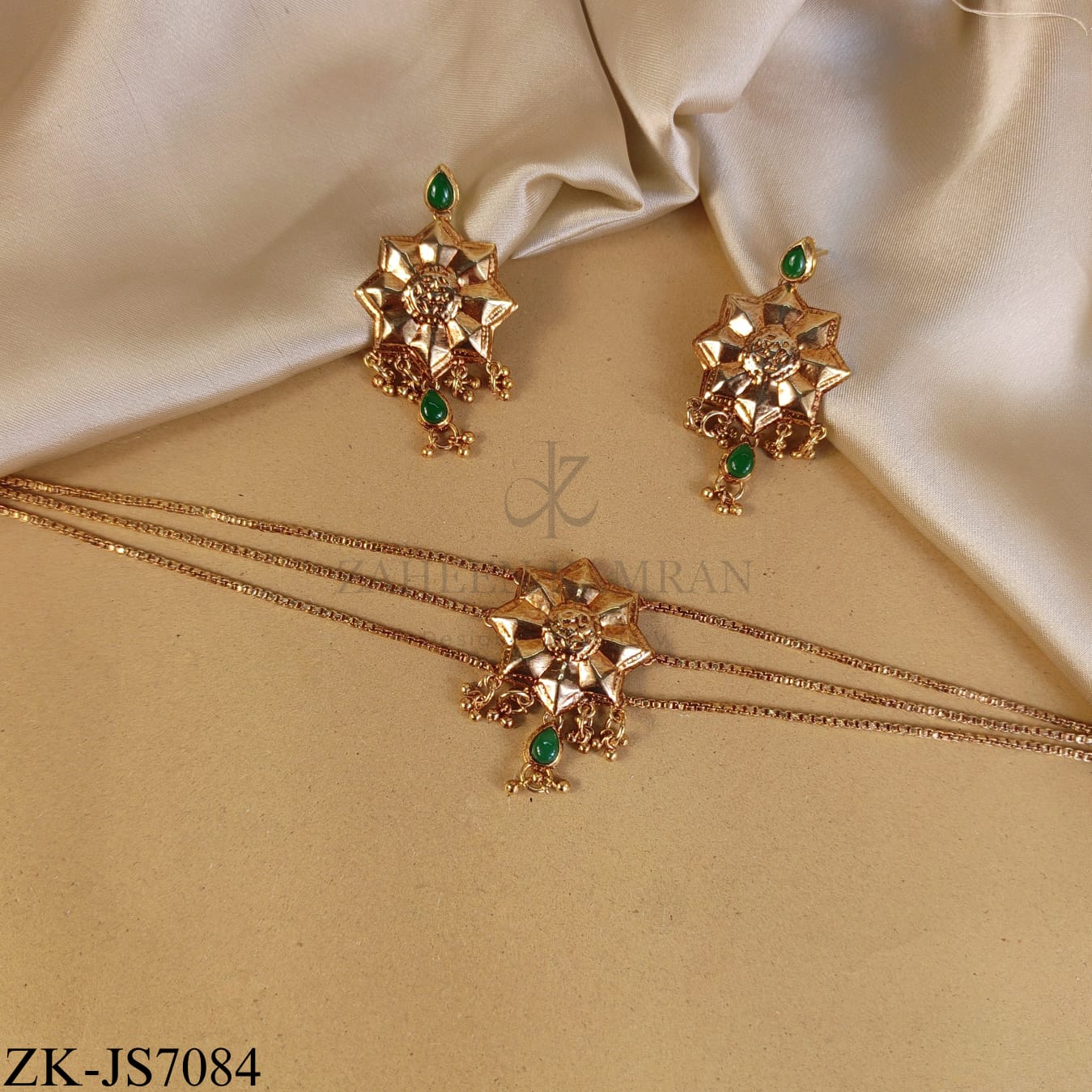 EMERALD FLORAL SET