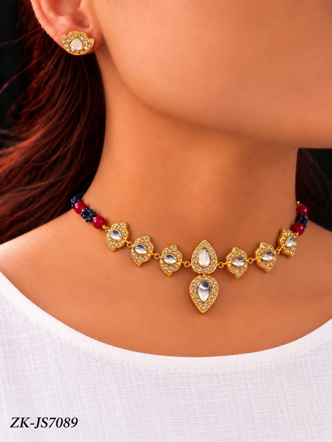 RUBY KUNDAN CHOKER SET