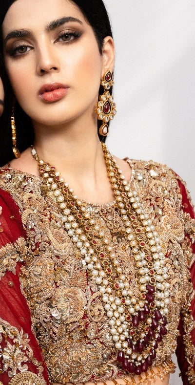 3 layered kundan Mala