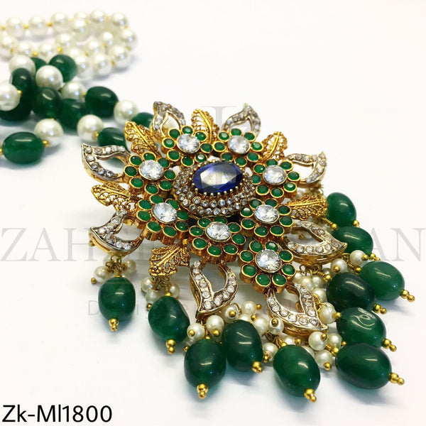 Emerald Floral Mala