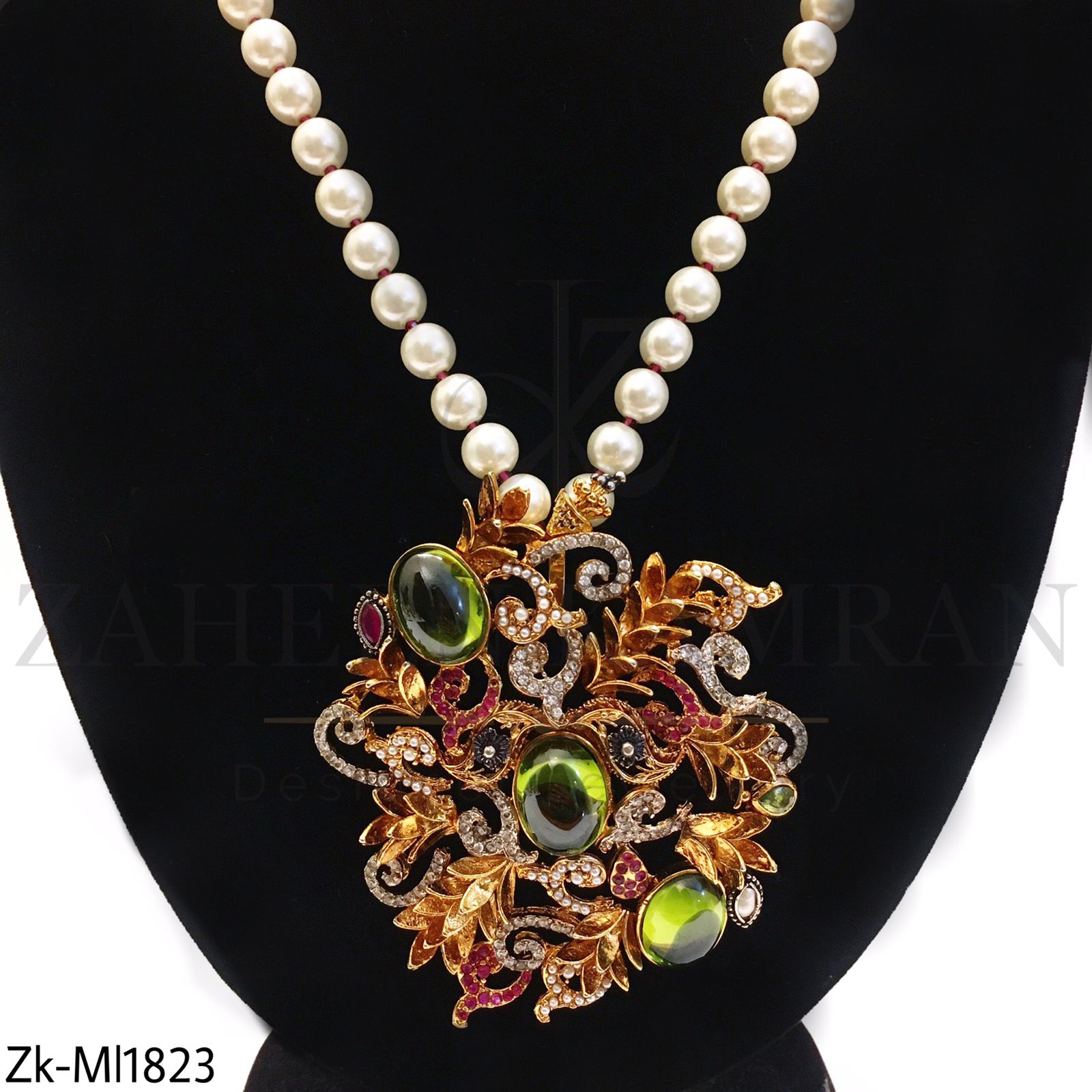 Olive Pendant Mala