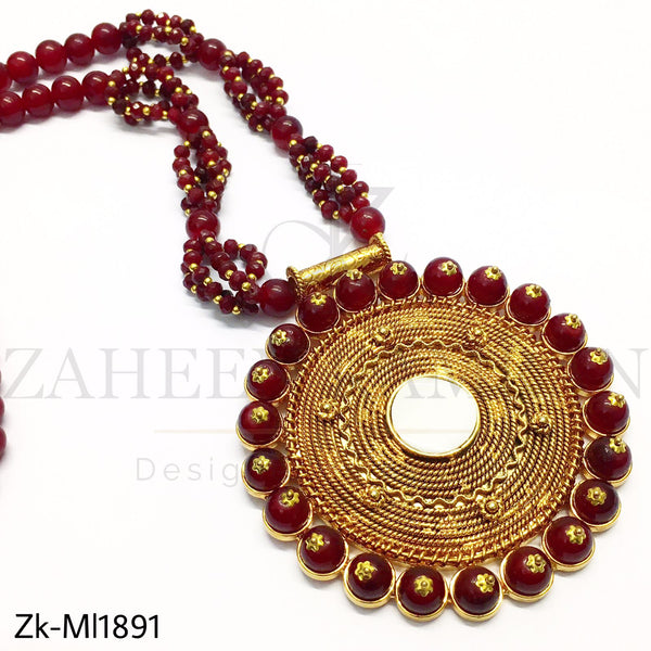 Quiled Pendant Mala