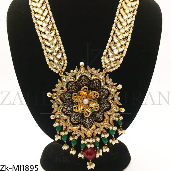 Kundan Floral Mala