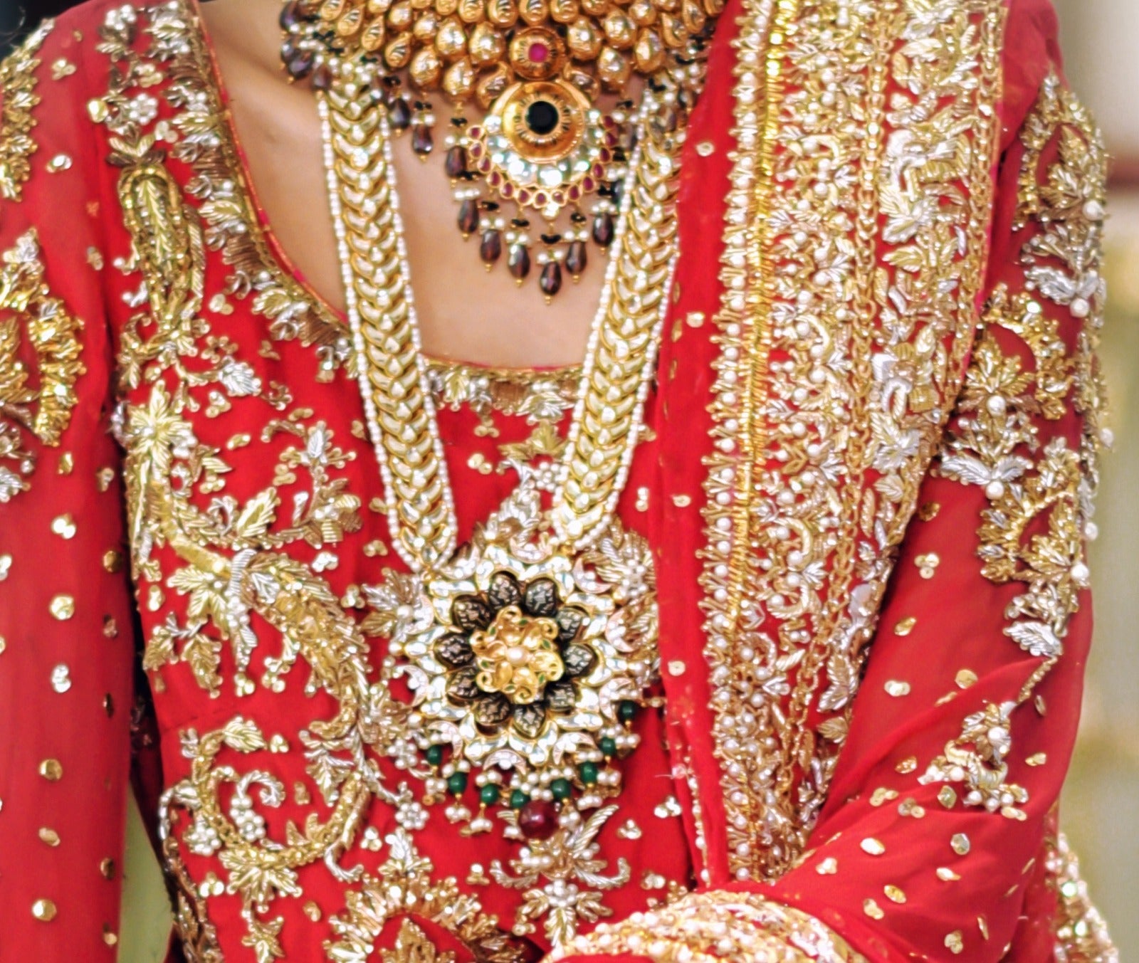 Kundan Floral Mala
