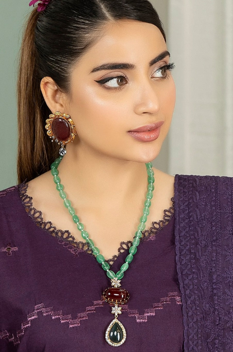 Glam drop Pendant Mala
