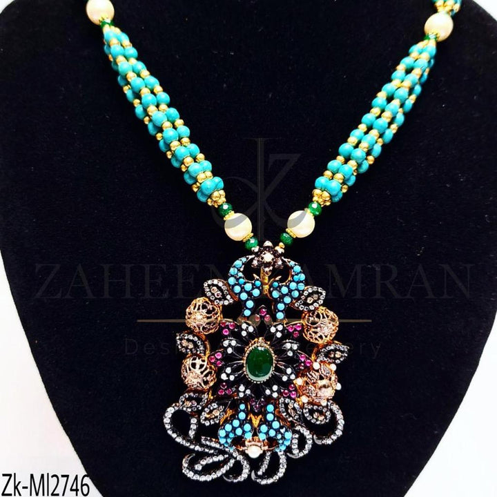 Radiant mala pendant.