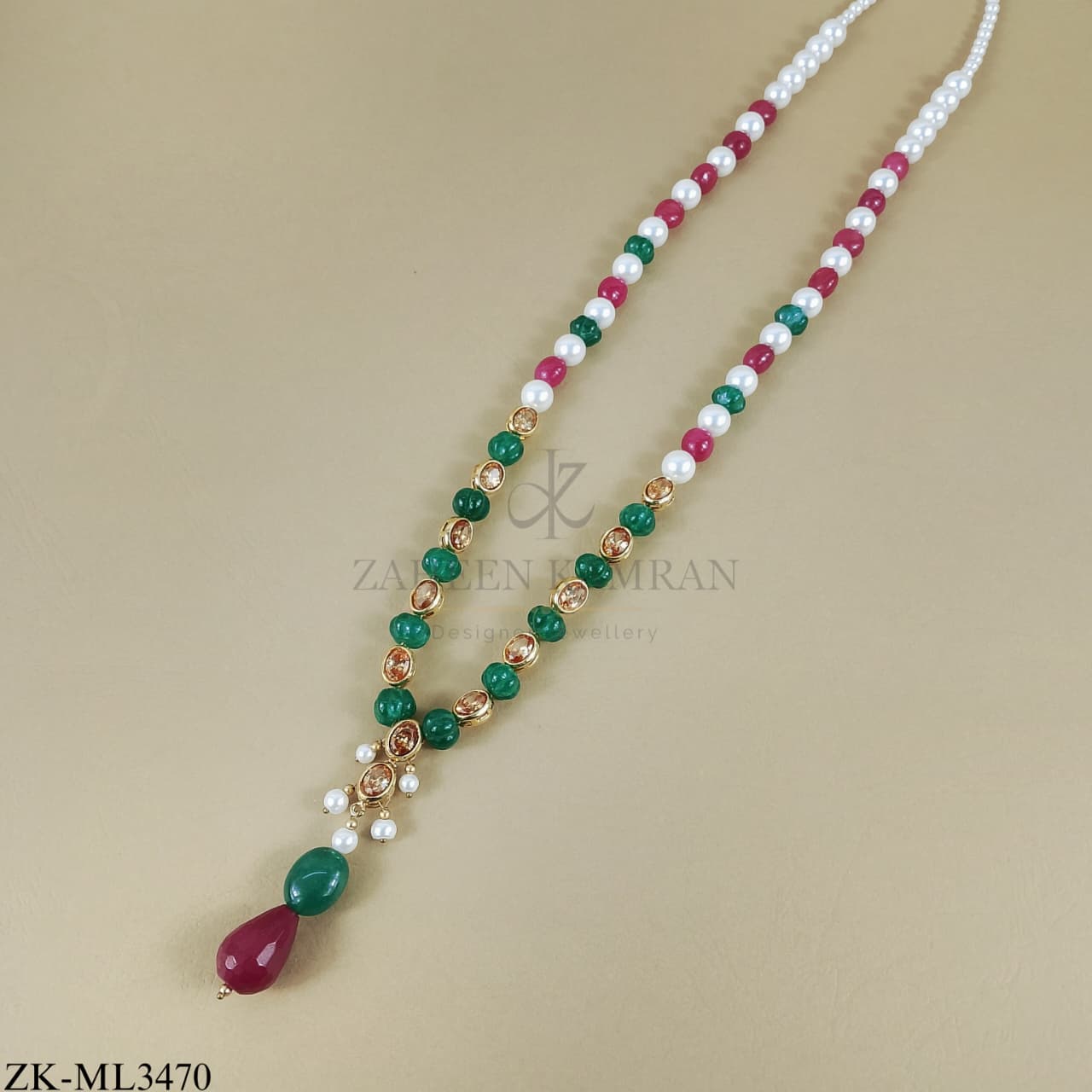 RUBY EMERALD MALA