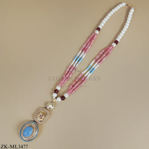 PINK STONES MALA
