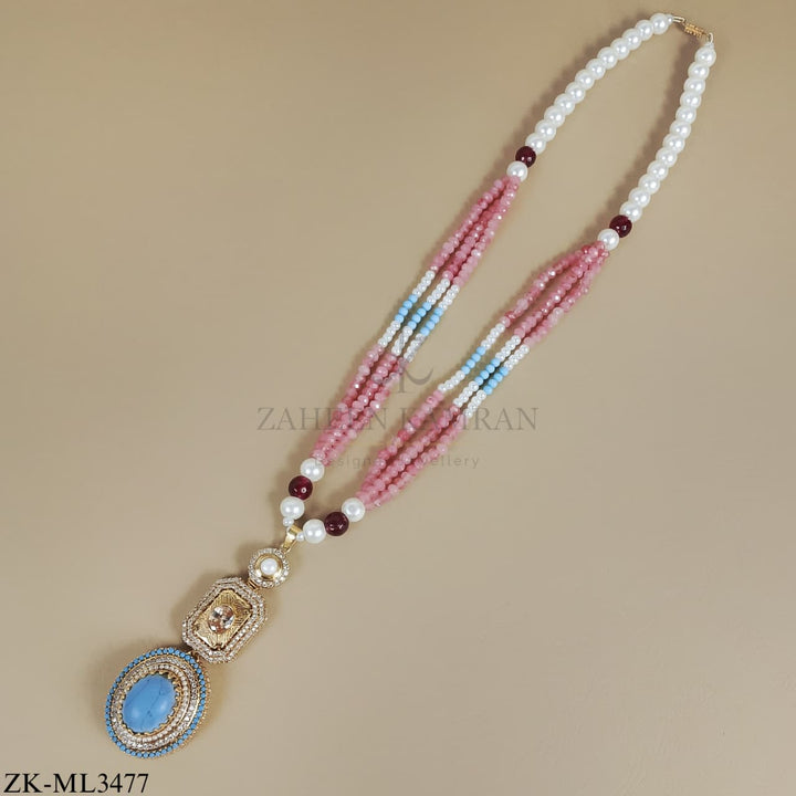 PINK STONES MALA