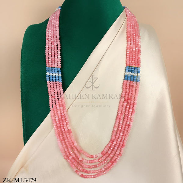 PINK STONES MALA