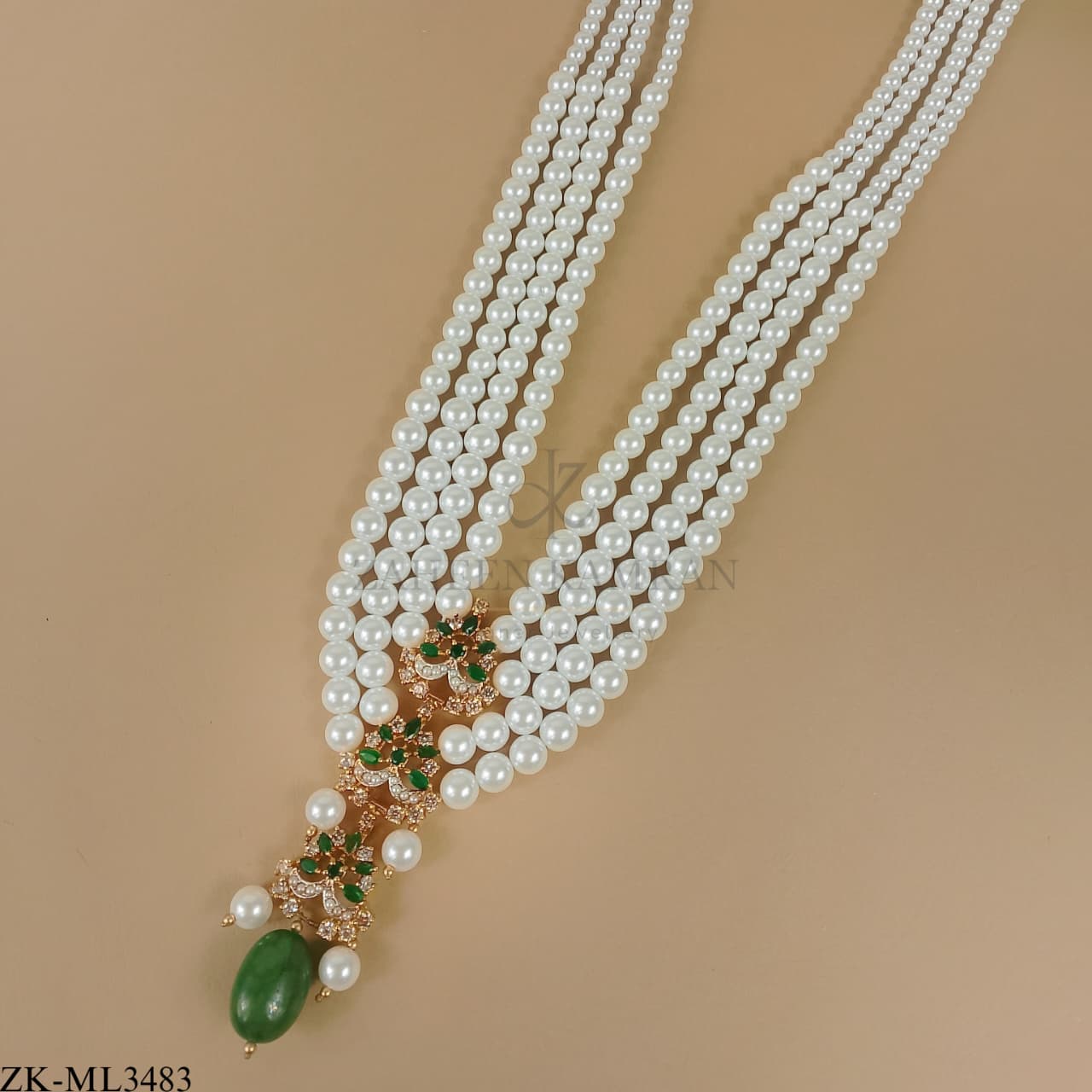 EMERALD LAYERED MALA