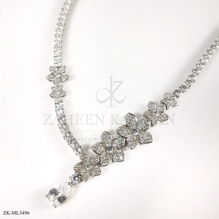 FLORAL SILVER MALA