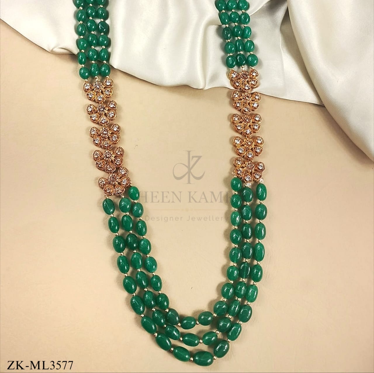 EMERALD LAYERED MALA