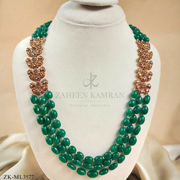 EMERALD LAYERED MALA