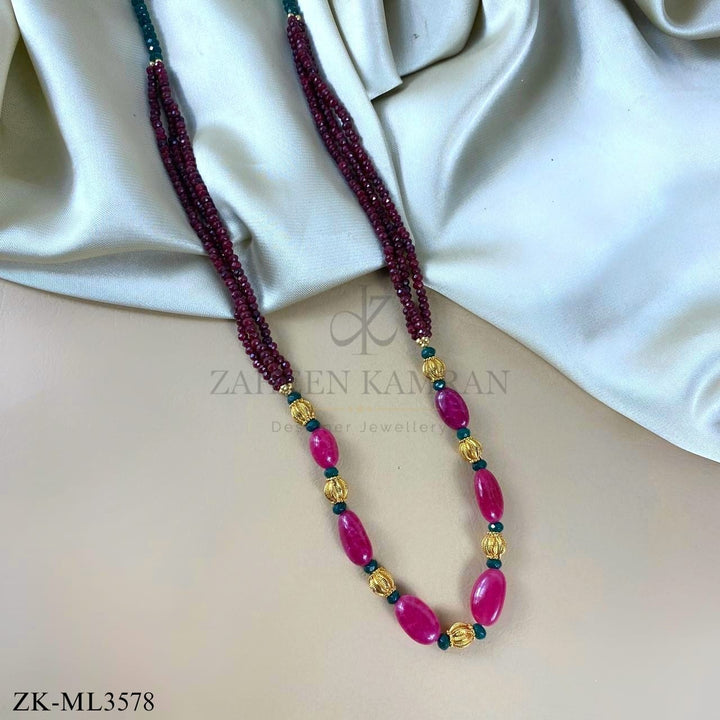 PINK ZIRCONIA MALA