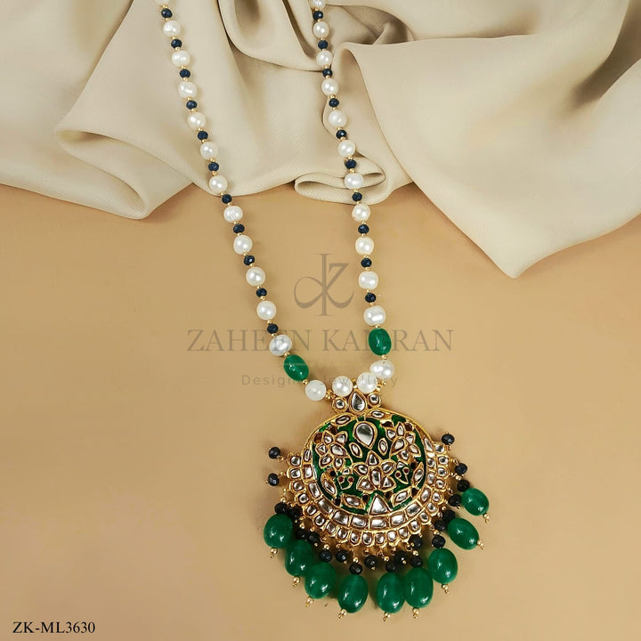 EMERALD KUNDAN MALA
