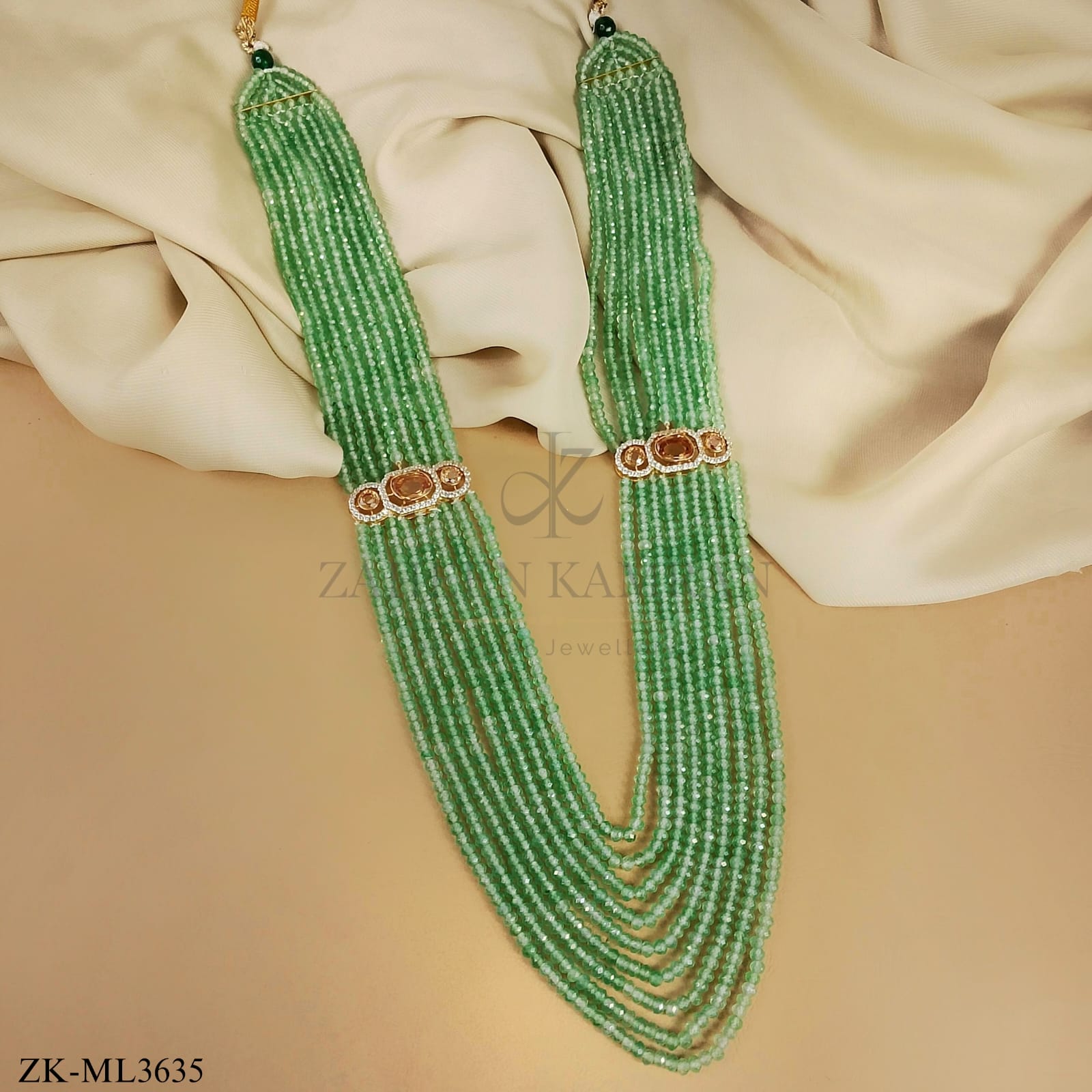 EMERALD LAYERED MALA