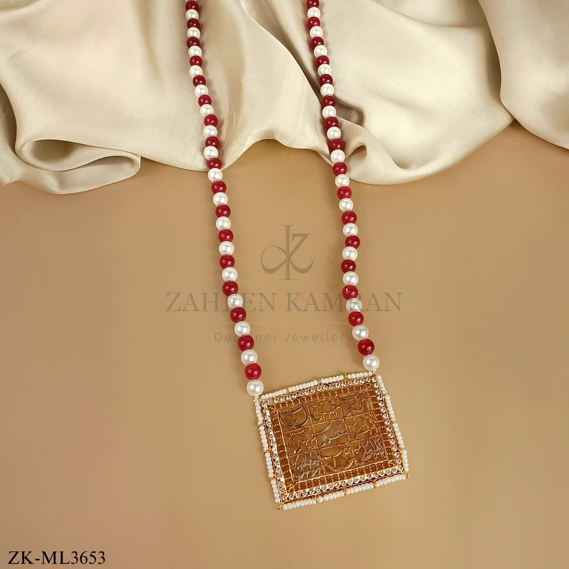 RUBY CALLIGRAPHY MALA